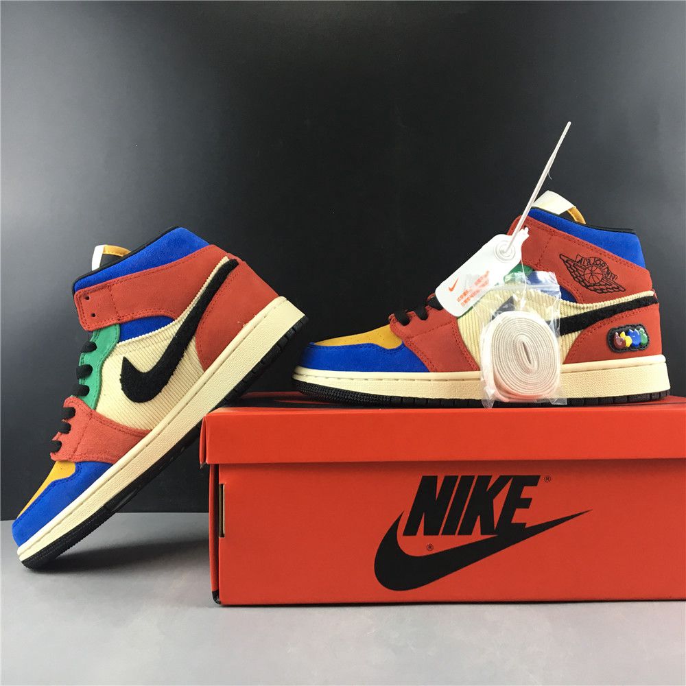 Blue The Great x Air Jordan 1 Mid Fearless CU2805-100